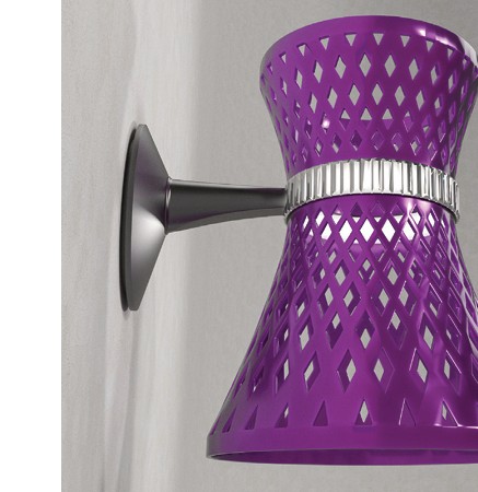 EOS Scone in purple glaze on a graphite arm